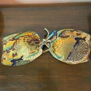 After eden beachwear Bandeau strapless swim Bikini Top b cup bra eu 40 Us 10